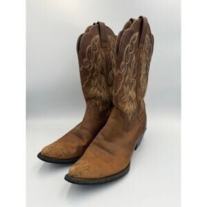 Ariat Brown Leather Heritage Western Boot J Toe 6.5